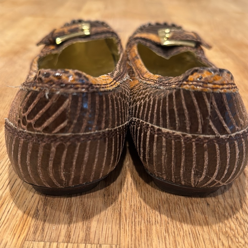BCBGirls Snakeskin Buckle Flats - Picture 5 of 10